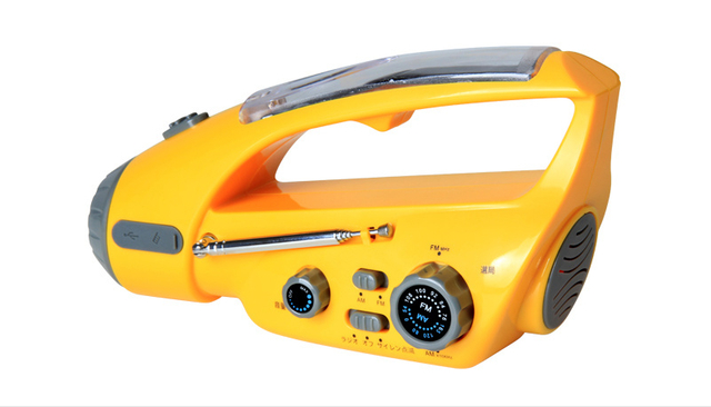 Светодиодная многофункциональная перезаряжаемая аккумуляторная батарея / Солнечная / Ручная радиостанция / Вспышка сигнала тревоги / Фонарик