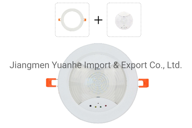 Встроенный перезаряжаемый светодиодный аварийный потолочный светильник