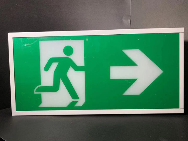 Светодиодная лампа безопасности аварийного выхода с перезаряжаемой батареей поддерживается