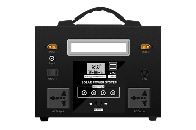Наружная солнечная электростанция Источник питания для хранения солнечной энергии (инвертор 1 кВт) 240ah / 300ah