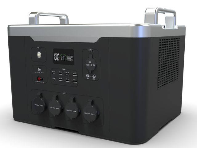 Банк солнечной энергии большой емкости 2400 Вт, электростанция, генератор энергии