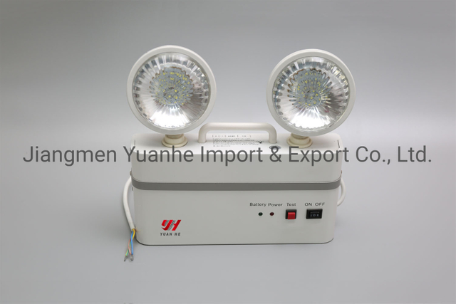 Классическая светодиодная аварийная лампа с двойной головкой / двумя точечными светильниками