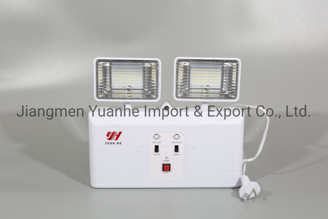 Компактный светодиодный аварийный светильник с двойной головкой / двумя точечными светильниками