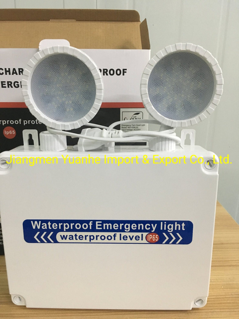 Светодиодный аварийный двухголовый фонарь 2X5w IP65 Водонепроницаемый