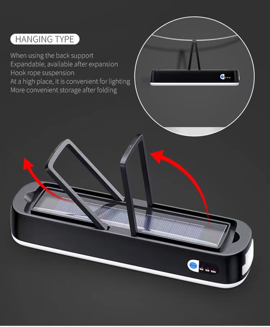 Индивидуальные портативные новые продажи многофункциональных перезаряжаемых солнечных панелей аварийные светодиодные солнечные фонари 