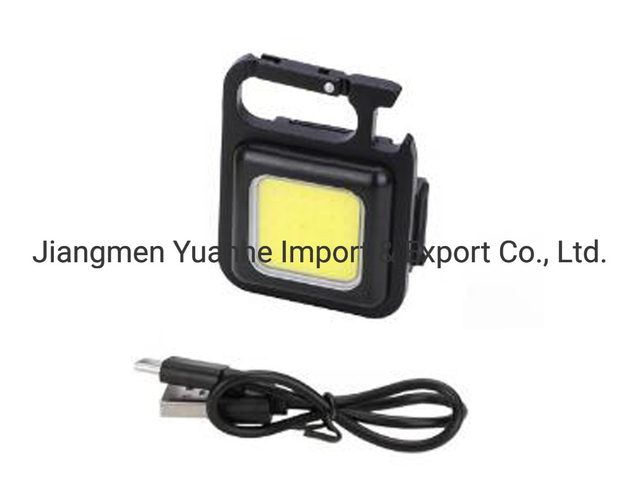 Портативный карманный мини-светодиодный брелок COB USB перезаряжаемый многофункциональный светильник для улицы